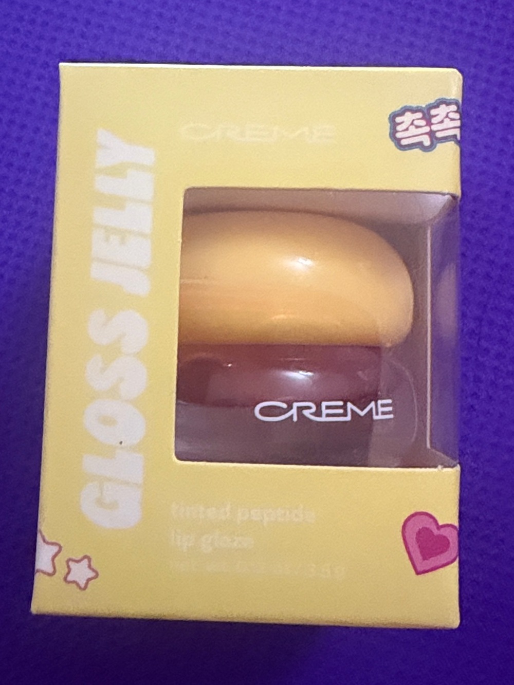 CREME Gloss Jelly Tinted Lip Gloss - Yellow Shade